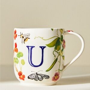 Anthropologie Monarch Monogram Mug letter U